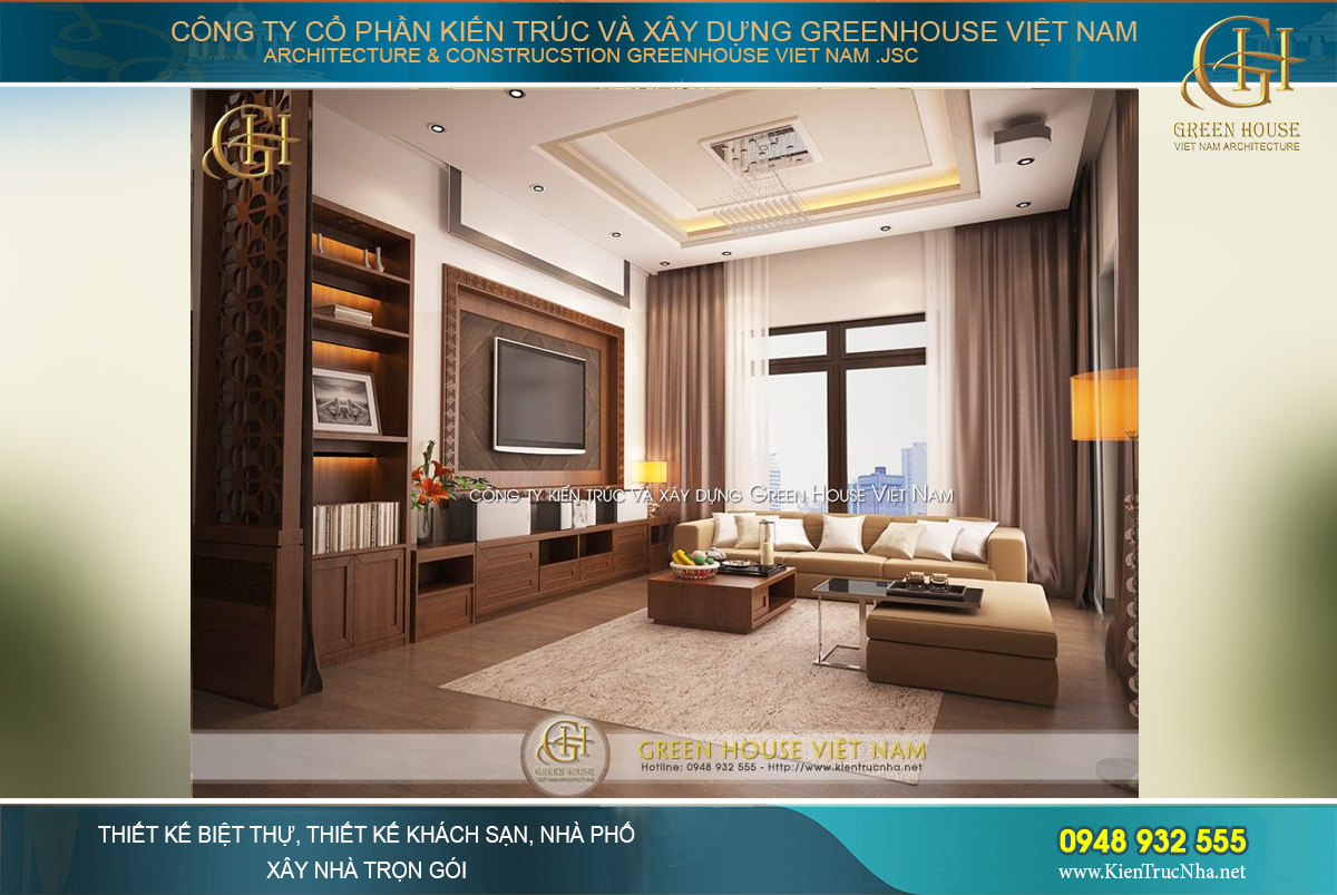 Thiết kế nội thất biệt thự Á Đông - Vẻ đẹp truyền thống mà đẳng cấp