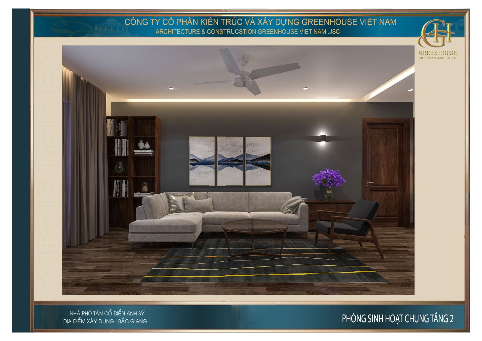 Thiết kế phòng sinh hoạt chung dành cho cả gia đình quây quần, tụ họp và thư giãn cùng nhau