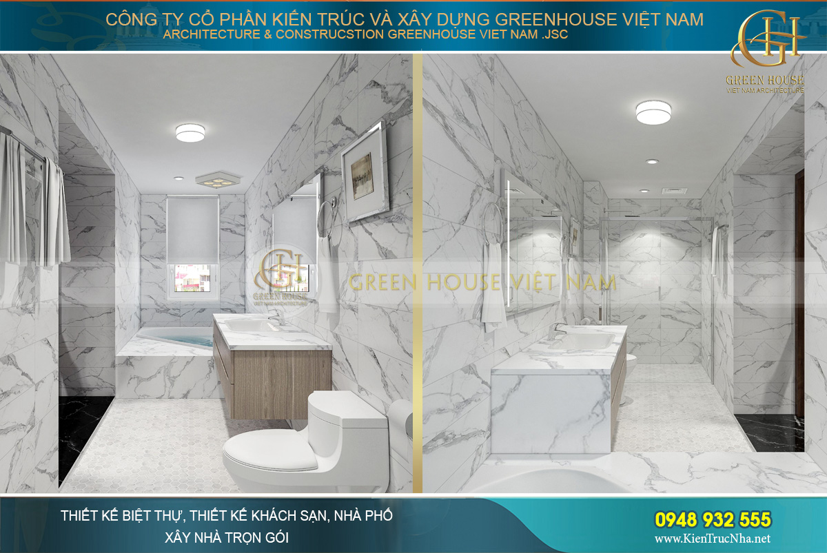 Phòng tắm của phòng ngủ master