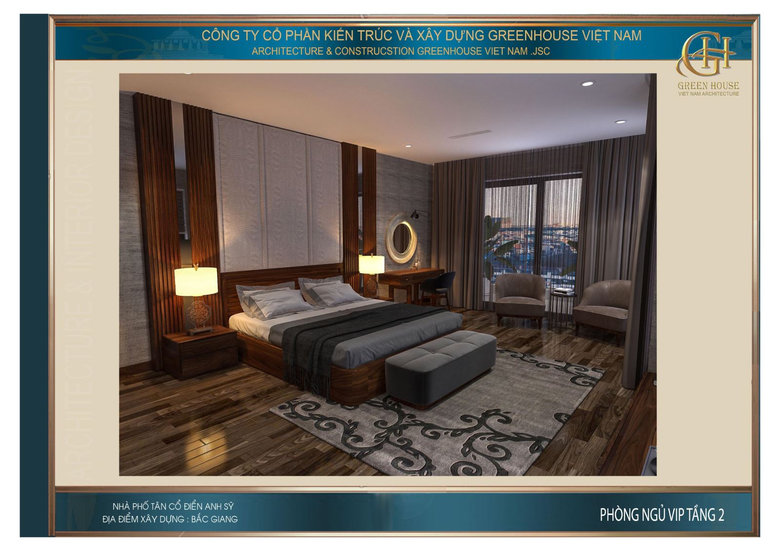 Toàn cảnh không gian phòng ngủ VIP