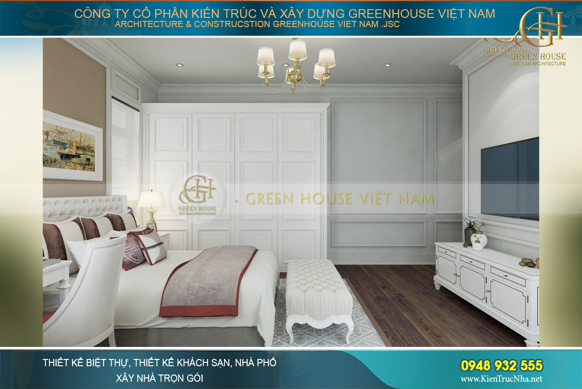 Phòng ngủ số 2 có thiết kế khá đơn giản với cái đồ nội thất cần thiết