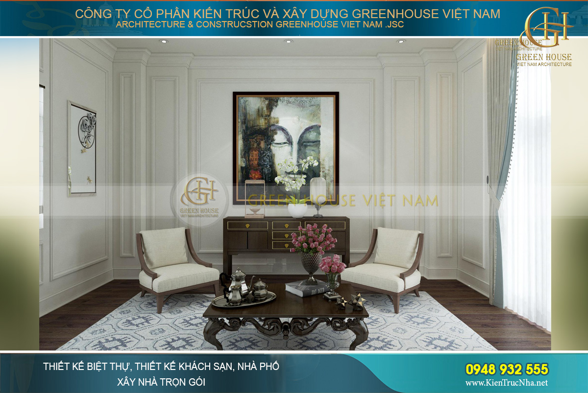 Thiết kế phòng đa năng của biệt thự