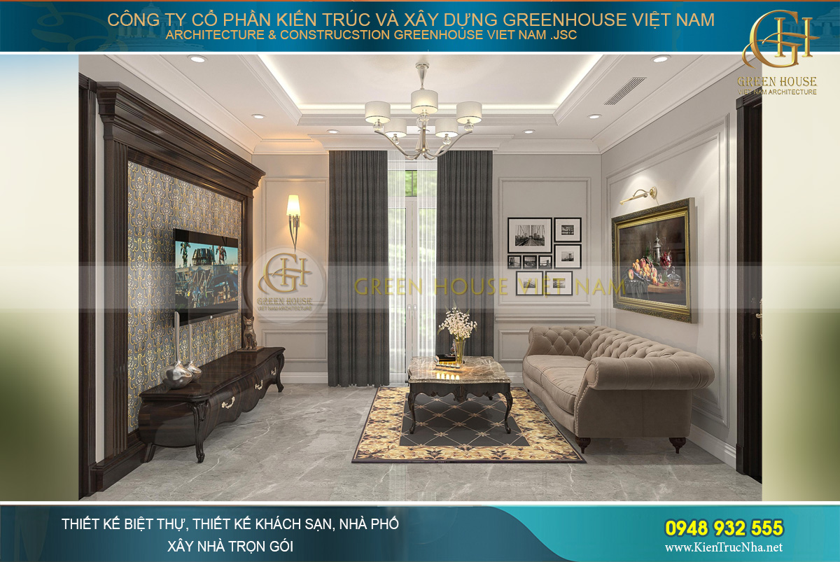Thiết kế đơn giản nhưng sang trọng, chuẩn phong cách cổ điển châu Âu