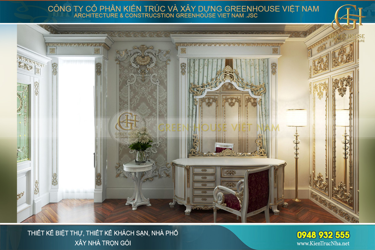 Còn đây là không gian thay đồ của phòng ngủ master