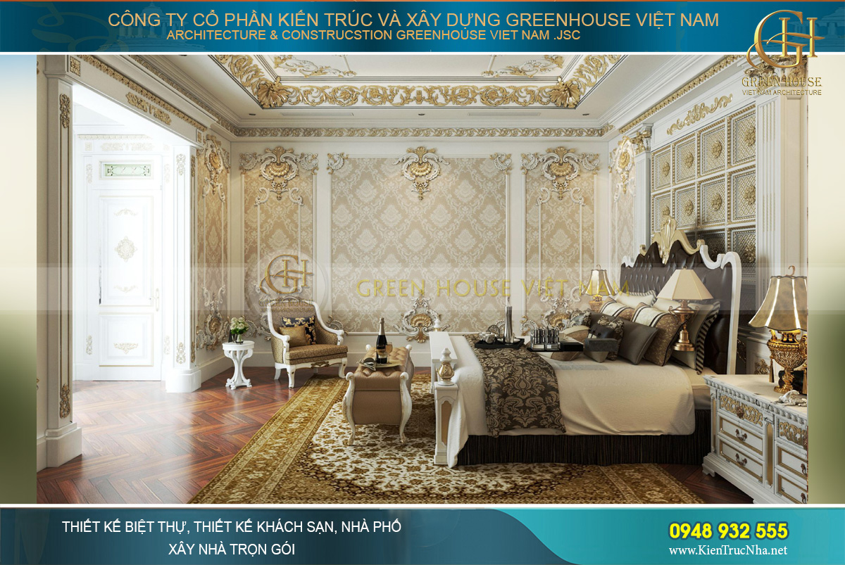 Căn phòng ngủ đạt đẳng cấp 5 sao quốc tế, dành cho các vương tôn quý tộc