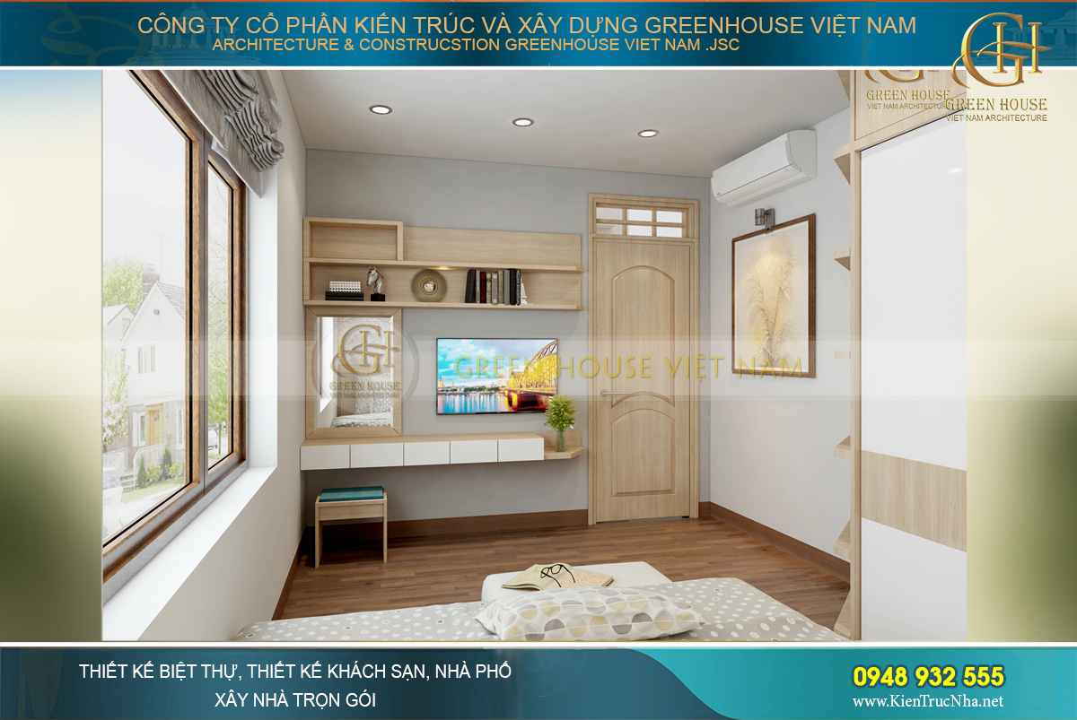 Đồ nội thất cũng khá đơn giản, không hoa văn, không cầu kỳ