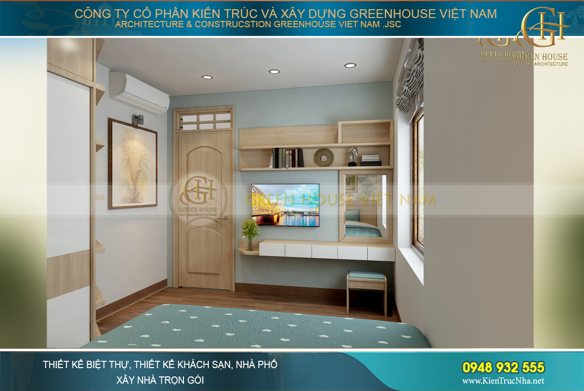 Kết cấu các phòng ngủ khá giống nhau