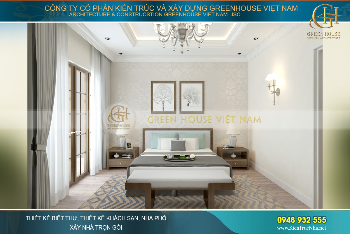 Phòng ngủ với những đường nét mạnh mẽ, dứt khoát và nam tính hơn