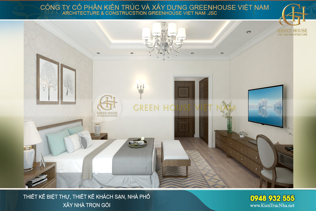 Mỗi phòng ngủ đều có phòng vệ sinh khép kín riêng