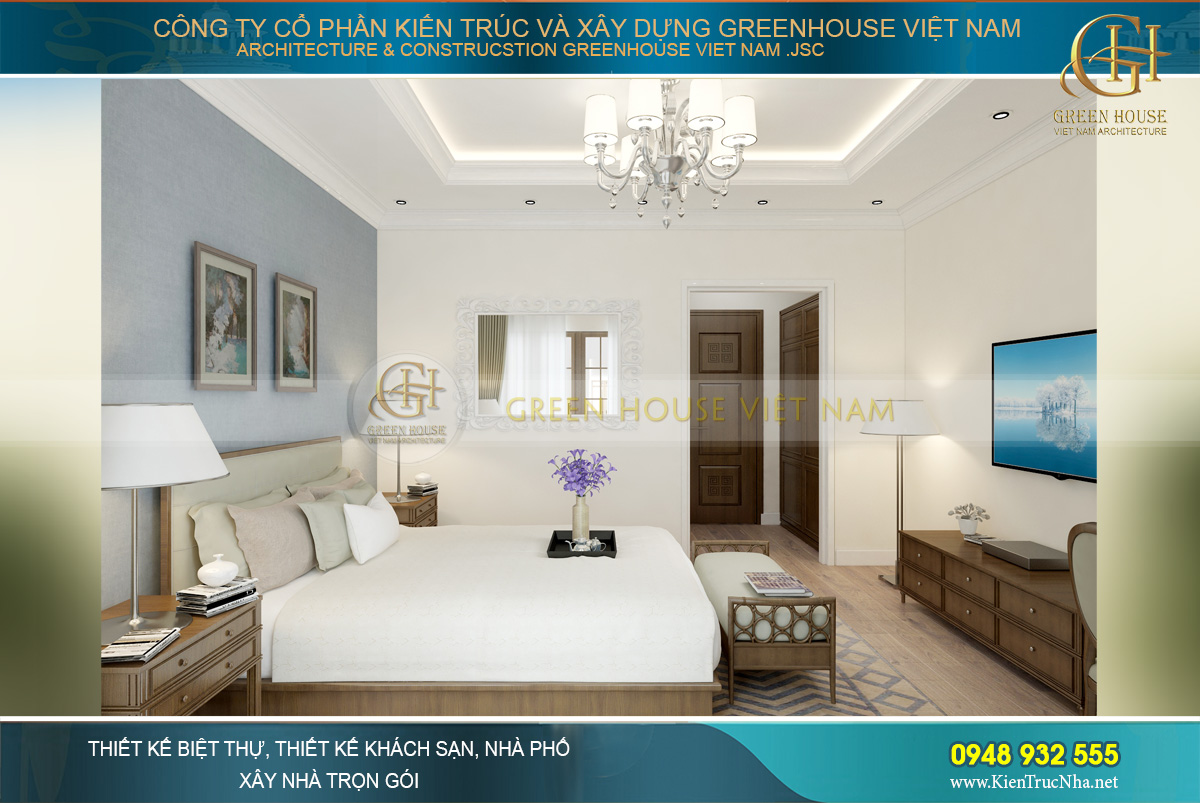 Tone màu trắng – nâu quen thuộc nhưng vẫn luôn sang trọng và cao cấp