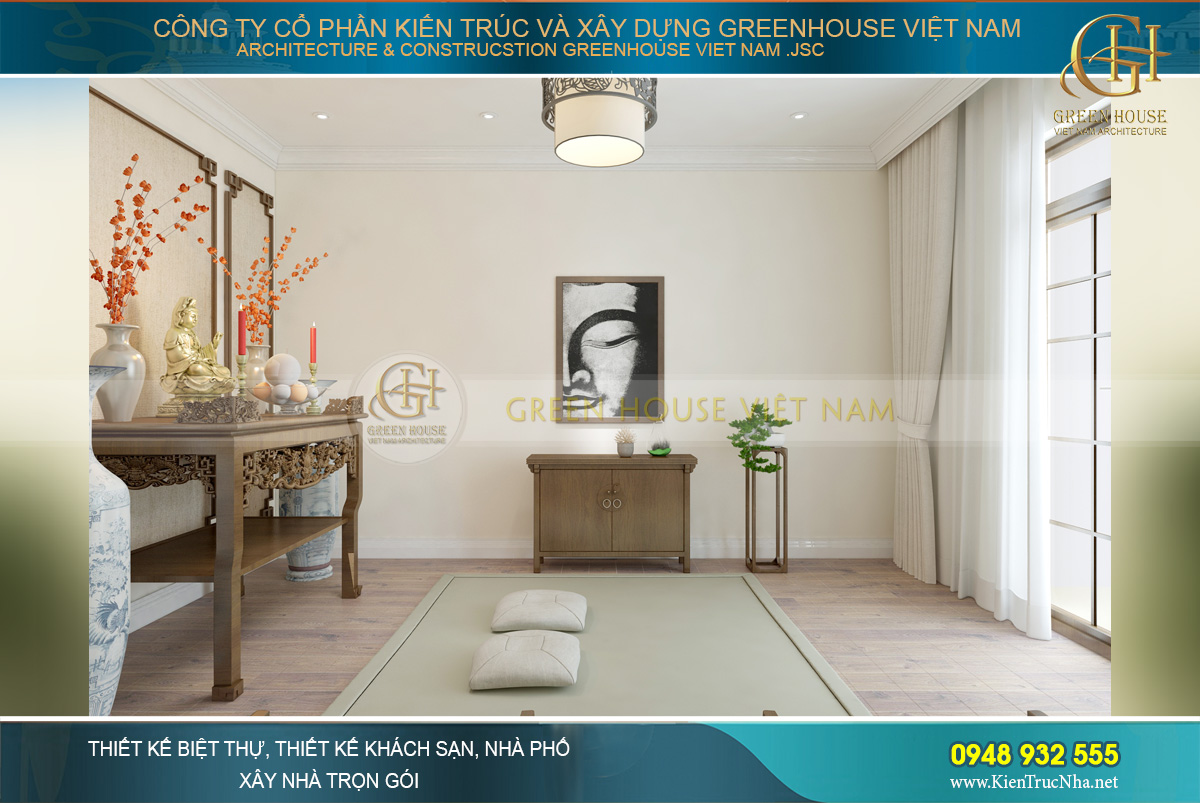 Khung cửa kính lớn mang ánh sáng và dương khí tốt cho phong thủy