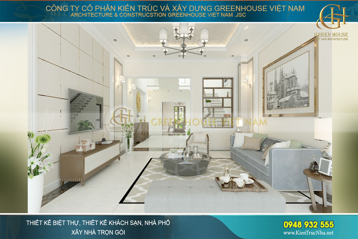 Ấn tượng phòng khách theo phong cách hiện đại 