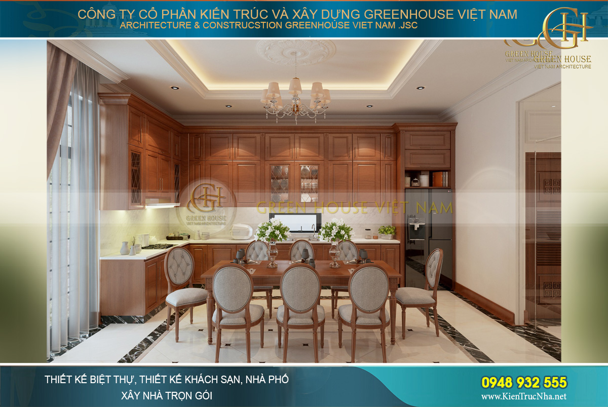 Thiết kế nội thất nhà phố tân cổ điển cần có kĩ năng để phân chia và bố trí tỷ lệ hợp lý nhất