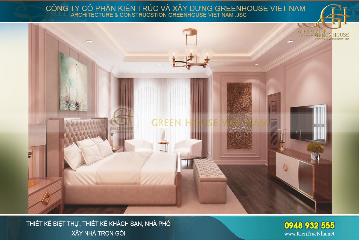 Nhưng mẫu nội thất vẫn toát lên vẻ đẹp quý phái bởi chất liệu cao cấp và kiểu dáng tinh xảo