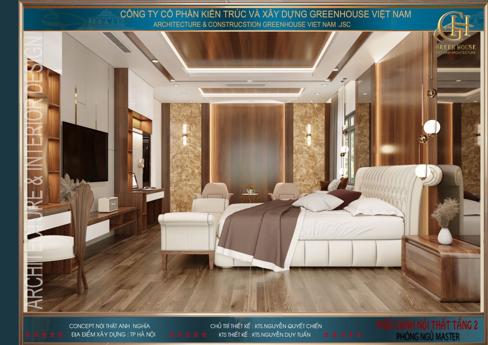 Góc nhìn từ hướng của vào đủ để thấy không gian rộng rãi, thoải mái dành cho gia chủ