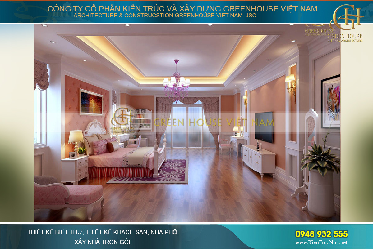 Thiết kế nội thất đầy đủ, đáp ứng mọi nhu cầu sử dụng của chủ nhân căn phòng