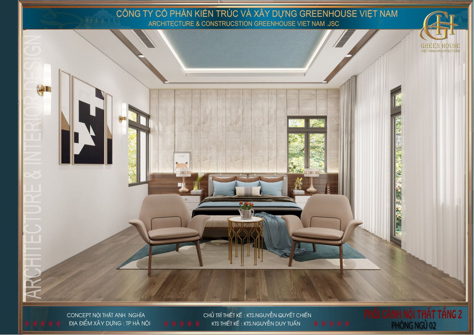 Toàn cảnh vẻ đẹp hiện đại của phòng ngủ thứ 3