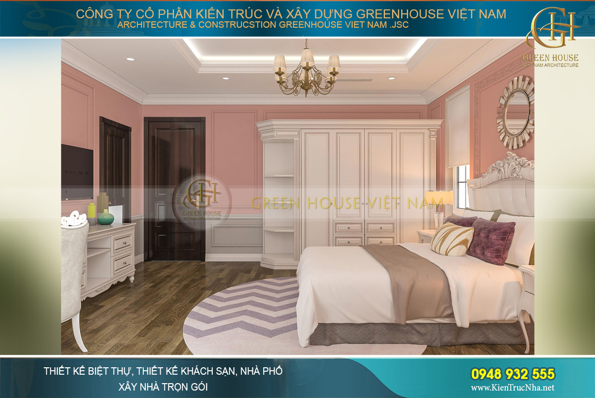 Không gian lãng mạn với sắc hồng mơ mộng