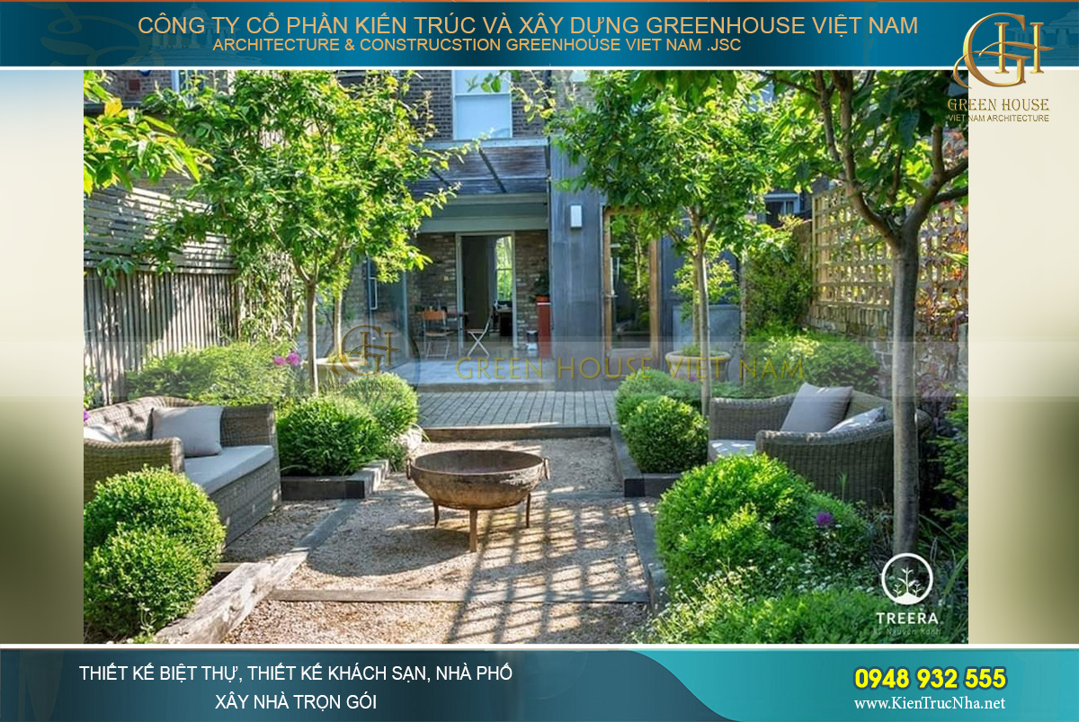 Thiết kế sân vườn - không gian xanh thân thiện với môi trường