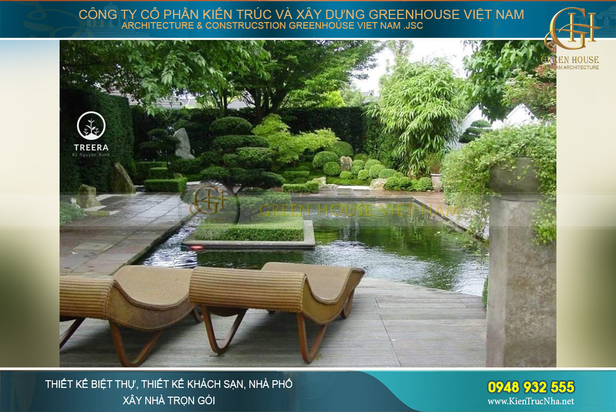 Ngẩn ngơ trước không gian yên bình trong sân vườn