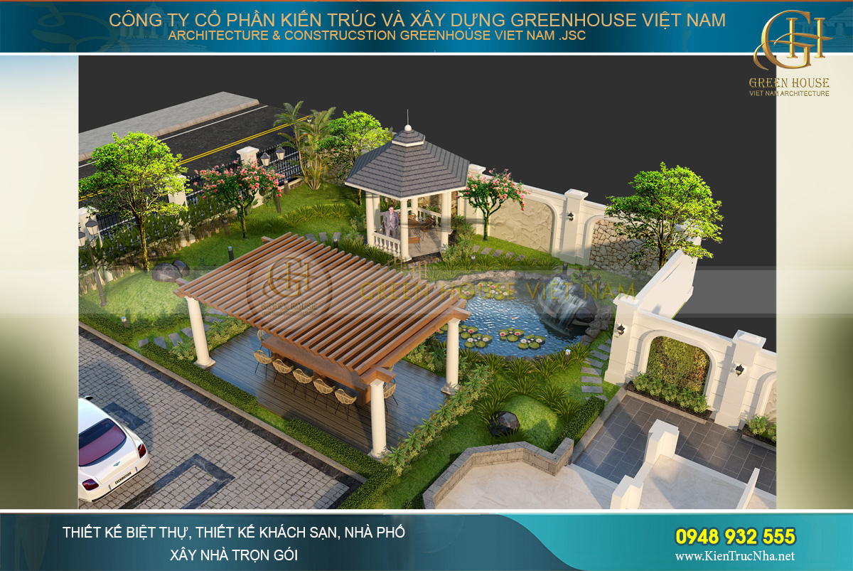 Thiết kế sân vườn - những góc chill cực chất cho biệt thự