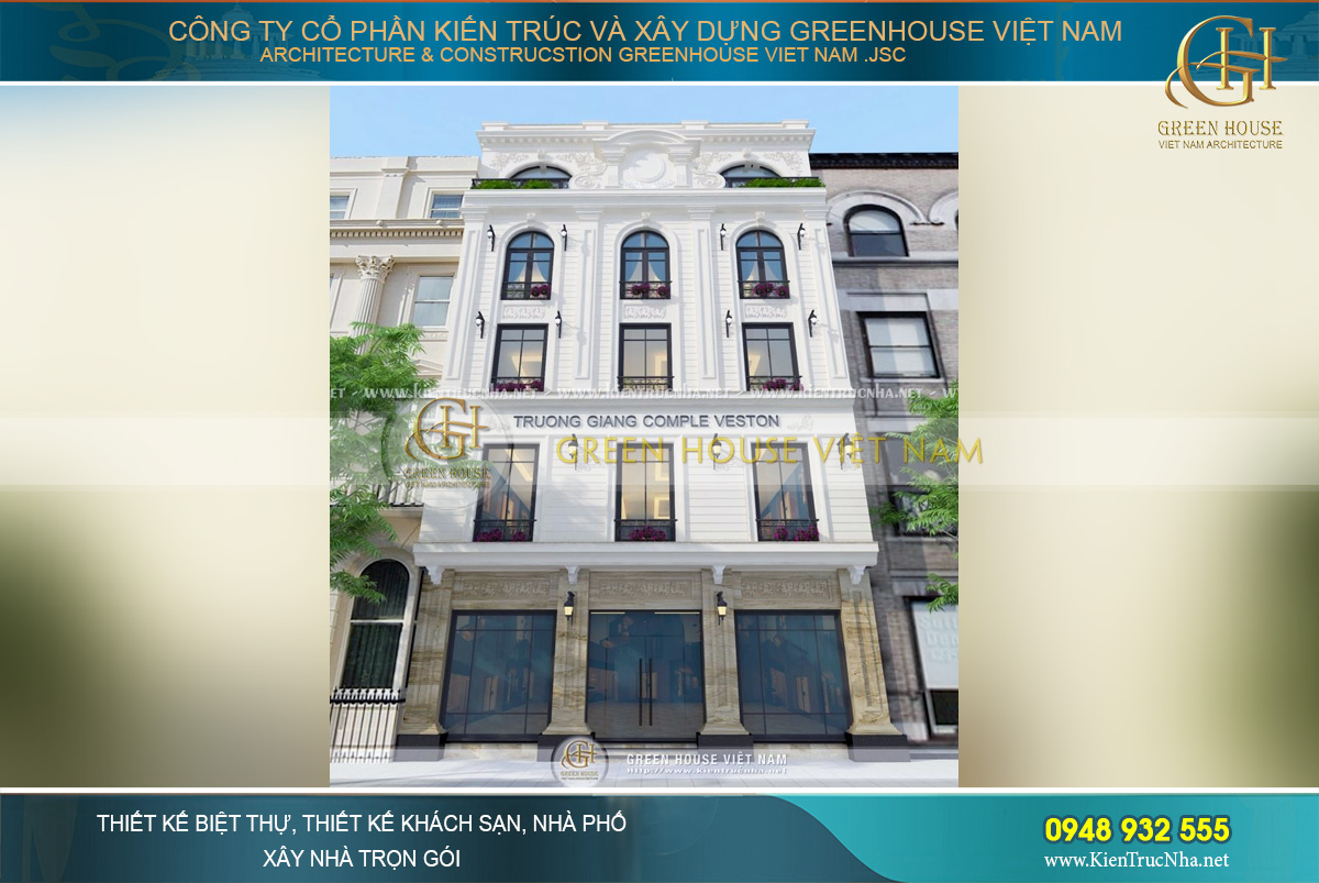 Tầm nhìn của những vị khách khi đứng trước tòa biệt thự tân cổ điển bề thế, đẳng cấp này