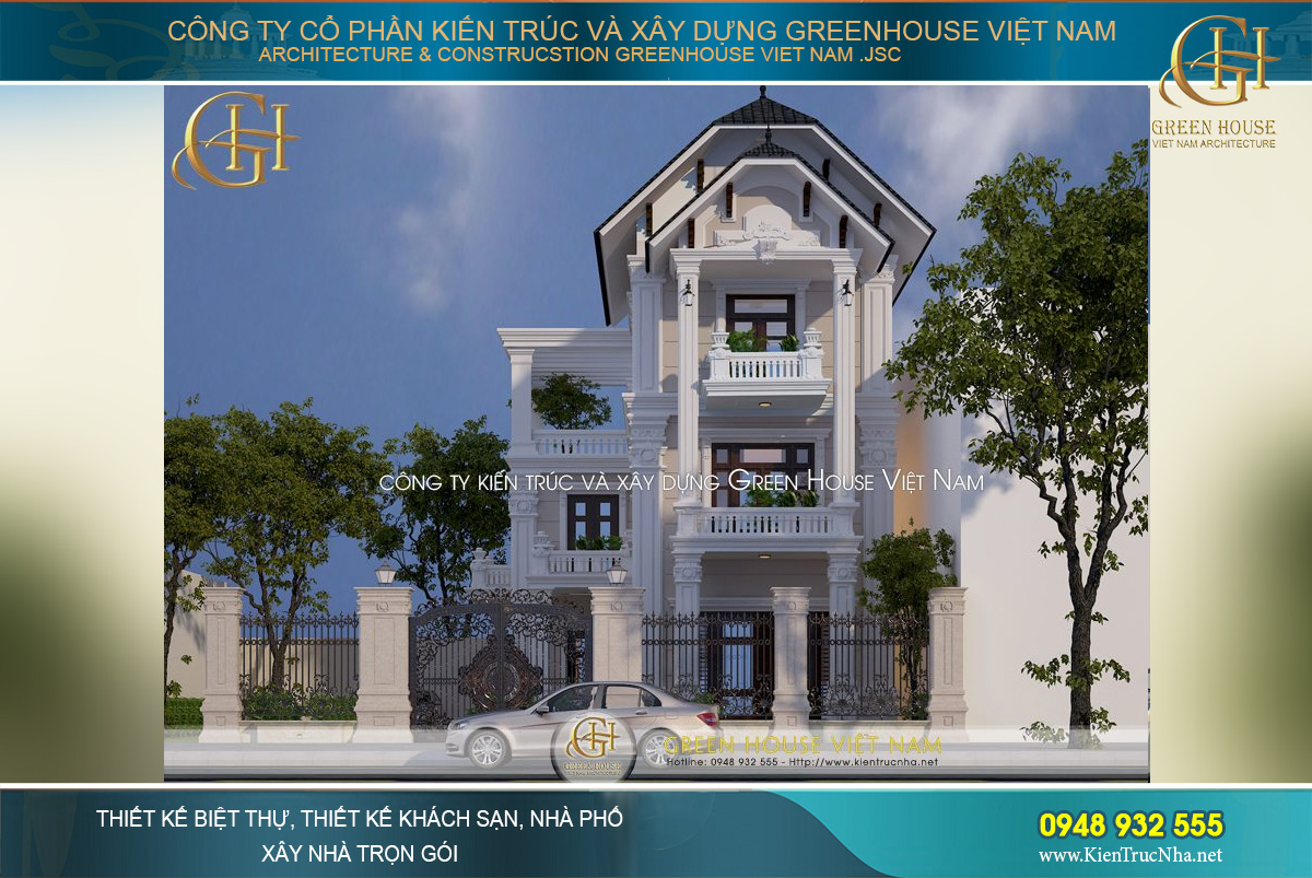 Thiết kế gọn gàng, sắc nét nhưng vẫn toát lên nét đẹp sang trọng, kiêu sa của phon cách tân cổ điển