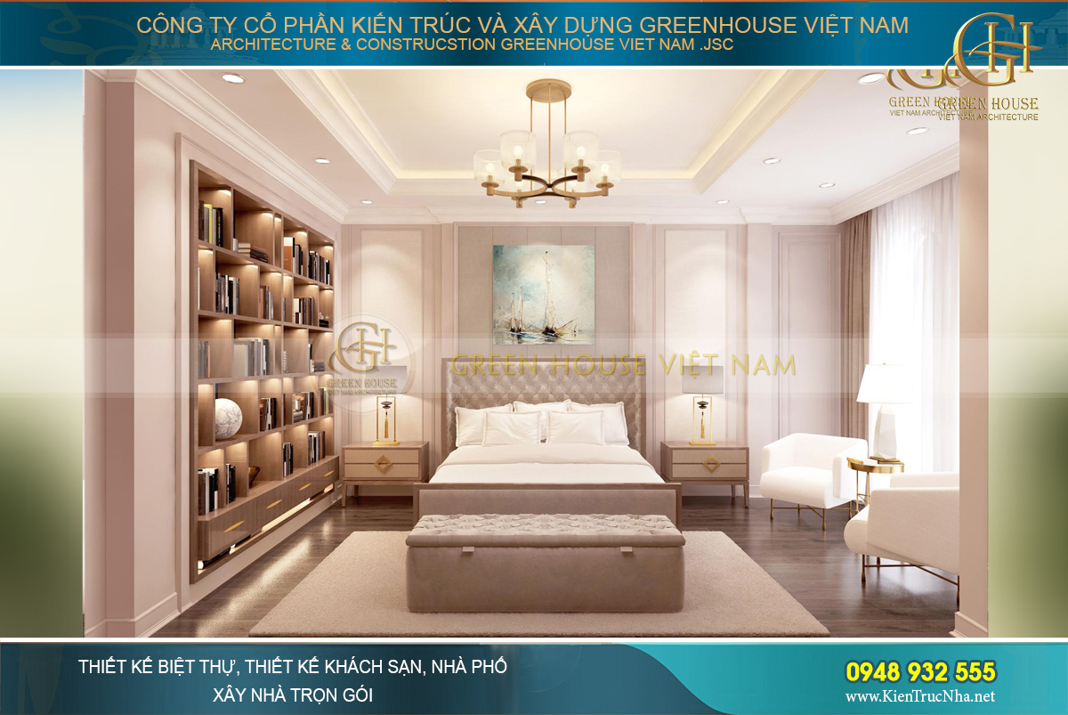 Thiết kế, thi công trọn gói công trình biệt thự 3 tầng tại Hải Phòng