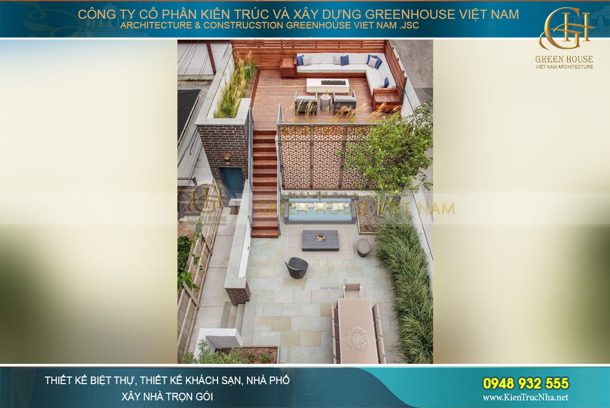 Một mẫu tiểu cảnh sân vườn thơ mộng dành cho gia đình