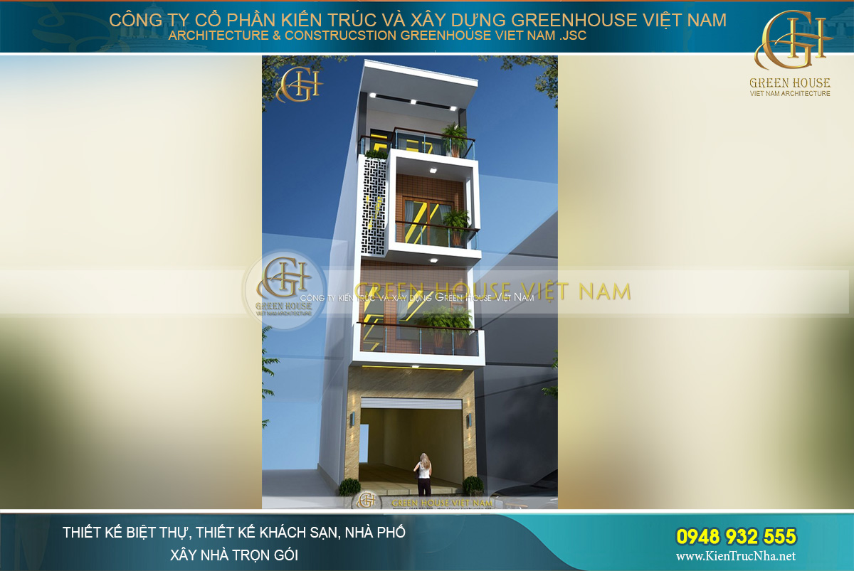 Kiến trúc hiện đại, các chi tiết thiết kế mới lạ mang đến vẻ đẹp thời thượng, sang trọng cho ngôi nhà phố tại Bắc Giang