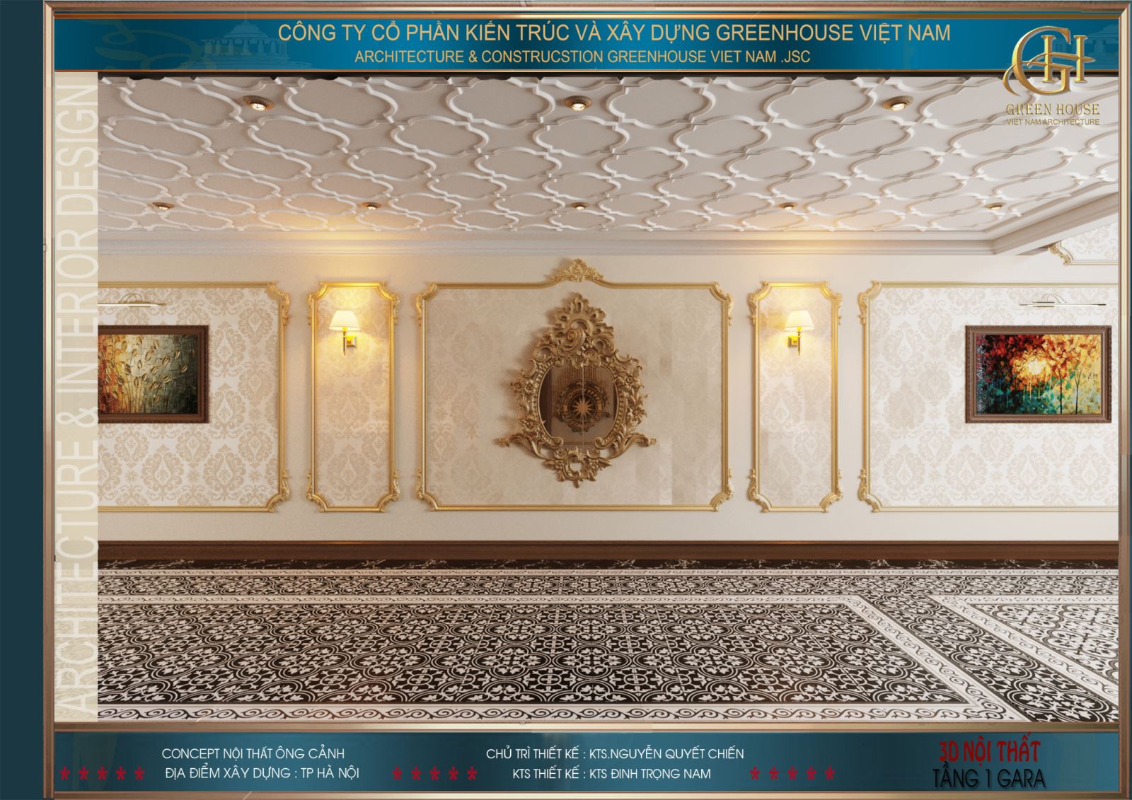 Hệ thống hoa văn trang trí ấn tượng 