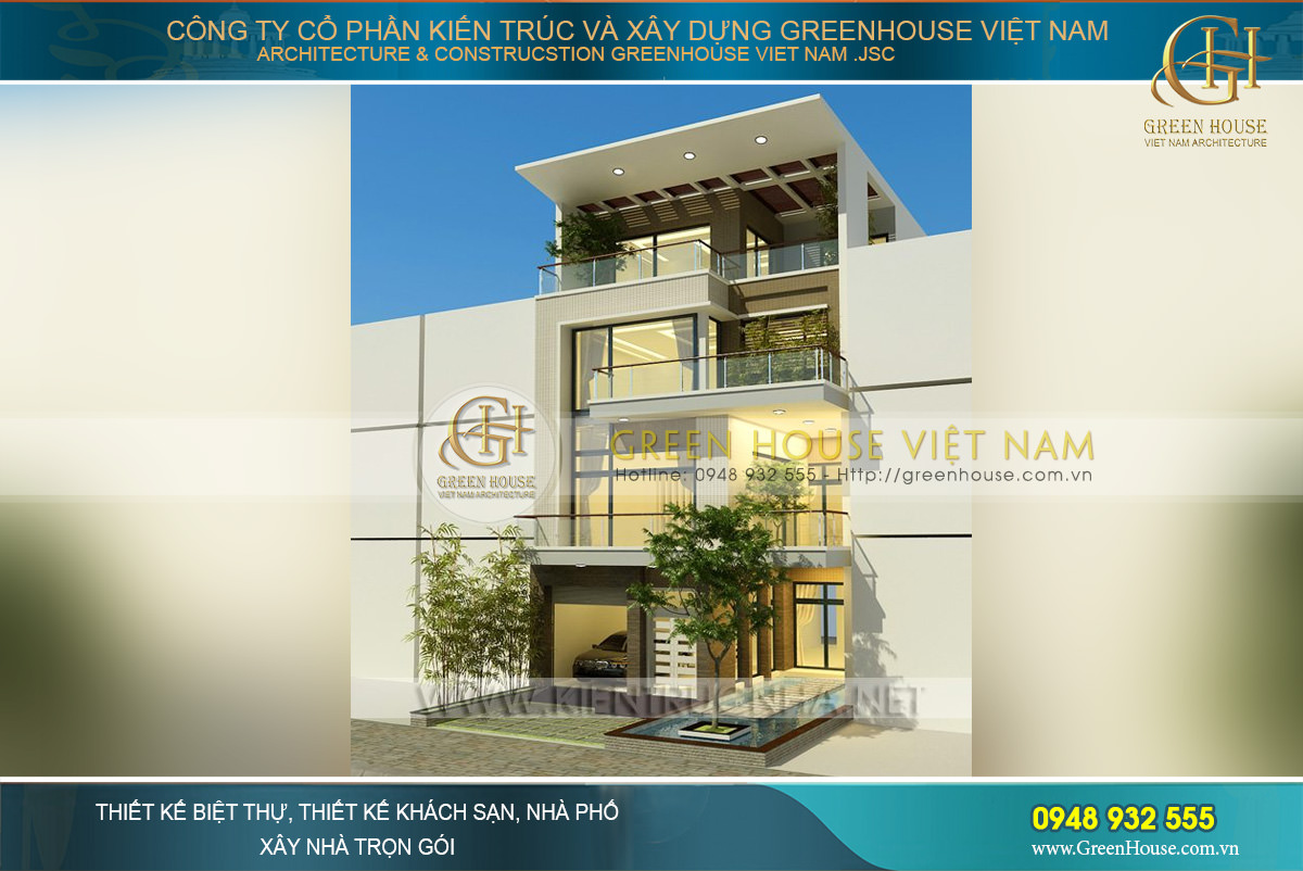 Mặt tiền được xây dựng khang trang và bề thế, kiến trúc sang trọng