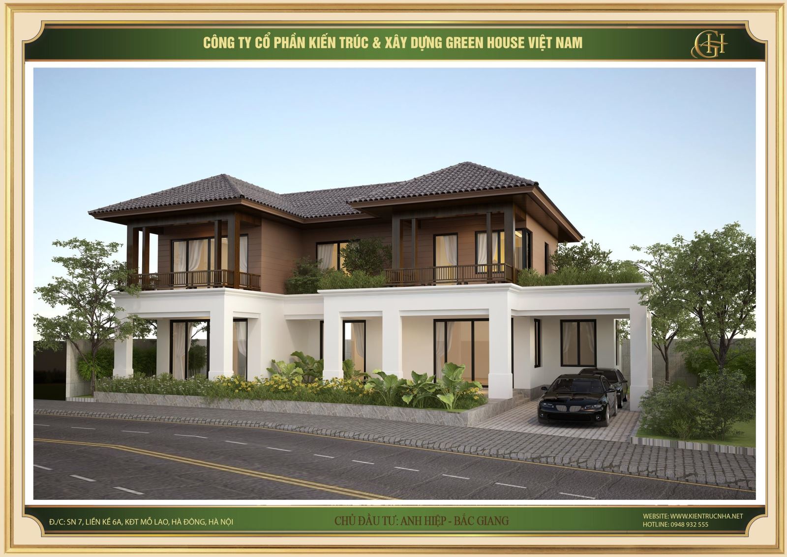 Biệt thự mini nhỏ gọn, ấm cúng, tinh tế - Green House Việt Nam