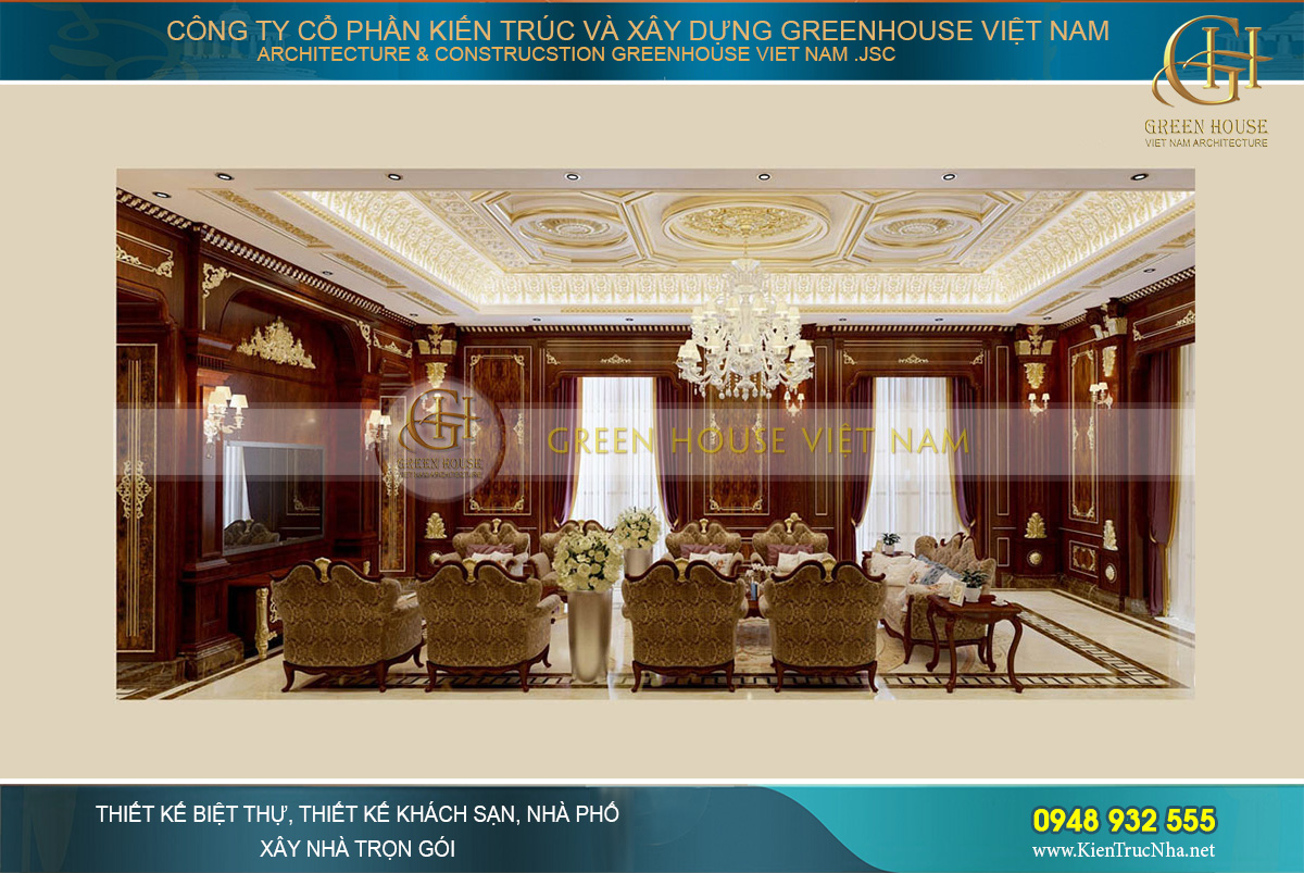 Một góc nhìn khác và không gian phòng khách vẫn hiện lên với vẻ đẹp hoàn mỹ nhất