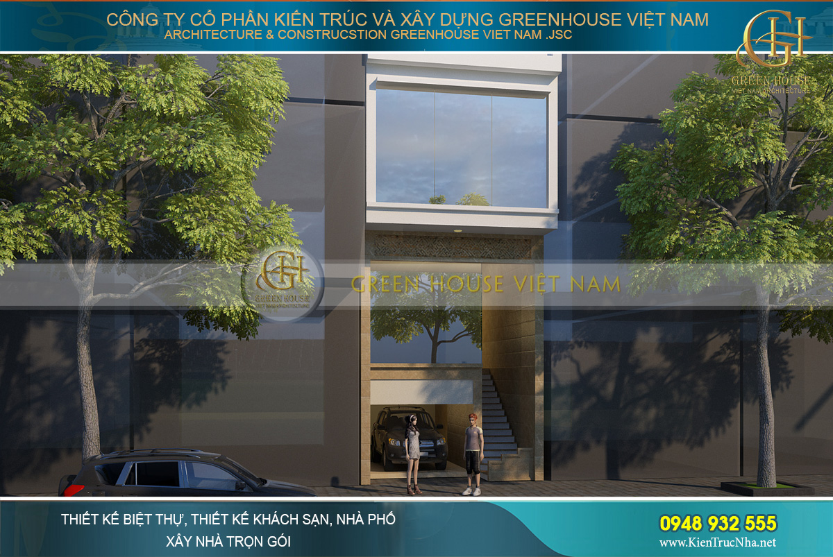 Tầng 1,2 và 3 được dùng là khu vực kinh doanh với thiết kế sang trọng và độc đáo