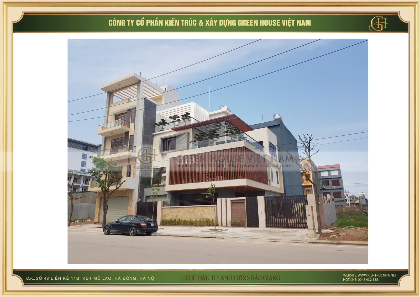 Ảnh thực tế của căn biệt thự gia đình 3 tầng anh Tước- Bắc Giang