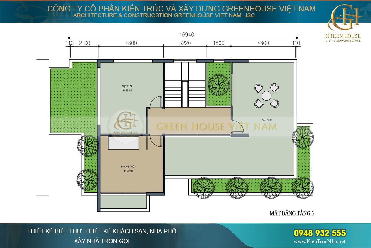 thiết kế biệt thự sân vườn hiện đại tại bắc giang