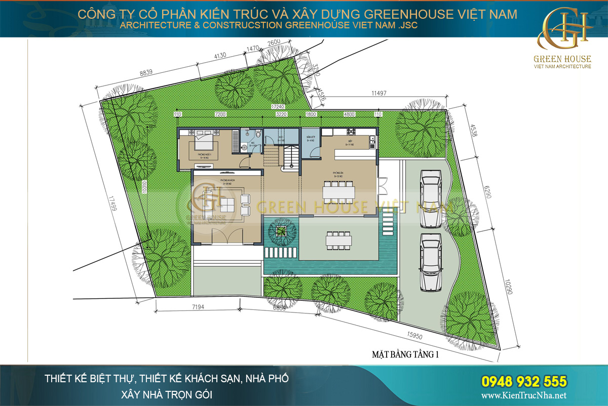 thiết kế biệt thự sân vườn hiện đại tại bắc giang