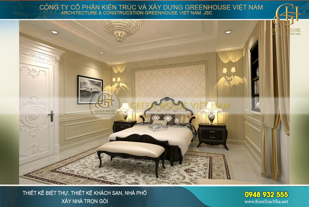 thiết kế biệt thự tân cổ điển Rạng Đông