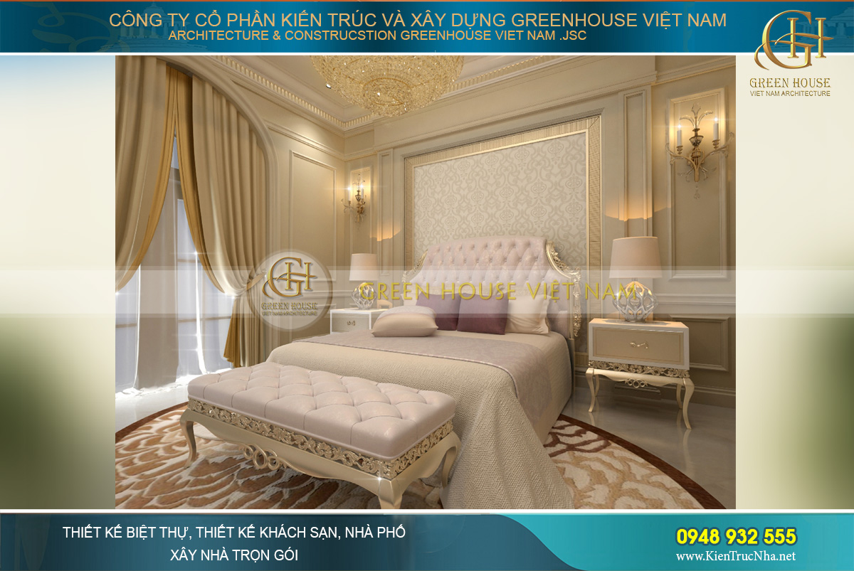 thiết kế biệt thự tân cổ điển Rạng Đông