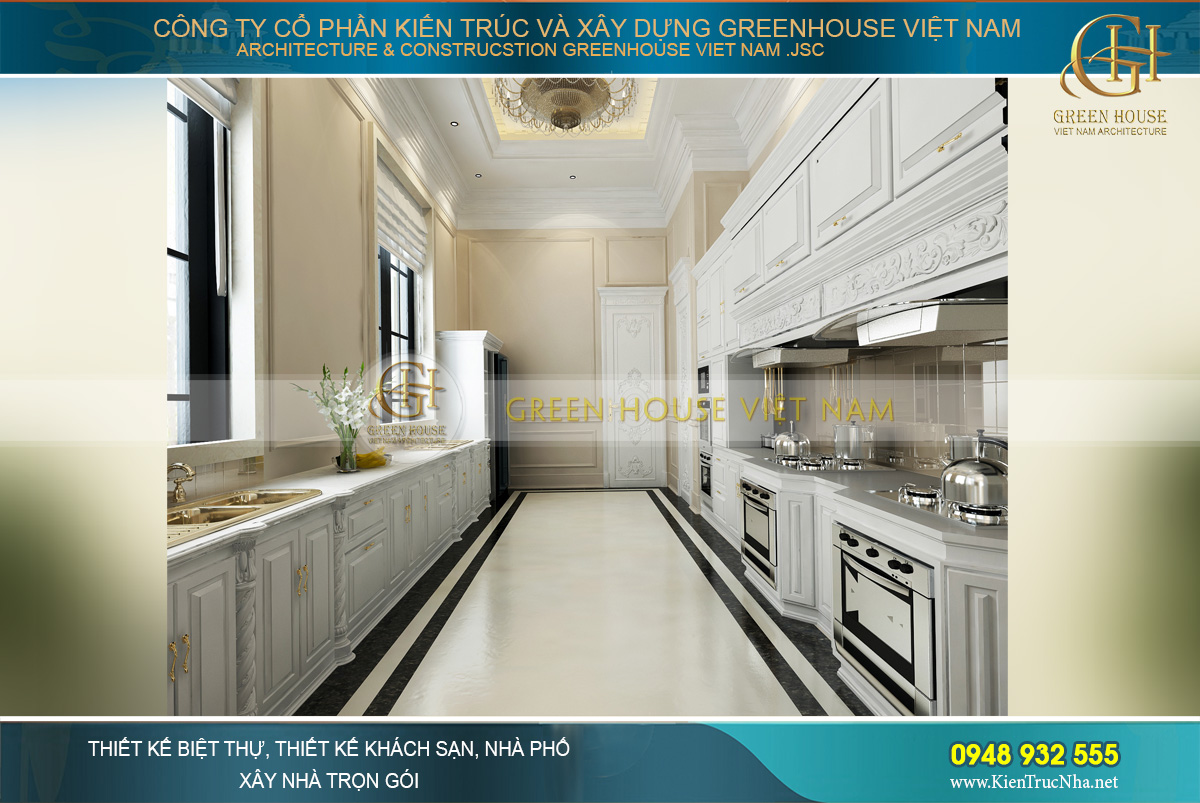 thiết kế biệt thự tân cổ điển Rạng Đông