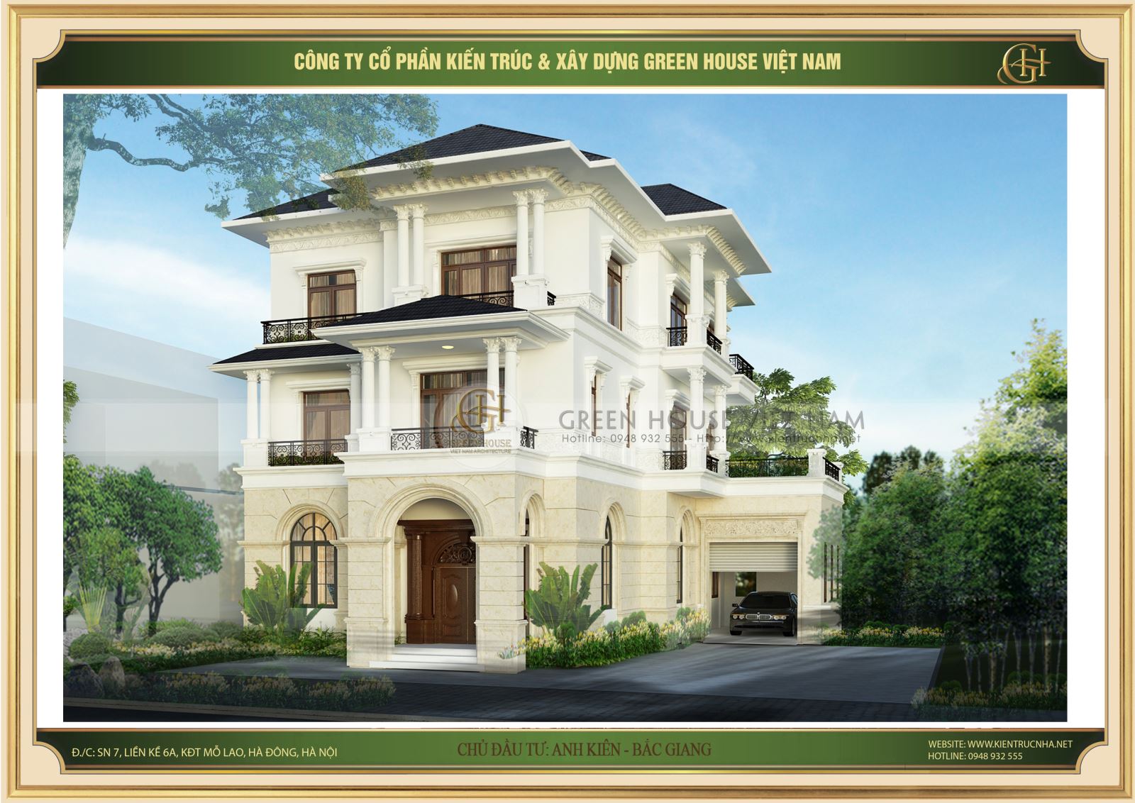 Dự án thi công xây nhà trọn gói tại GreenHouse Việt Nam