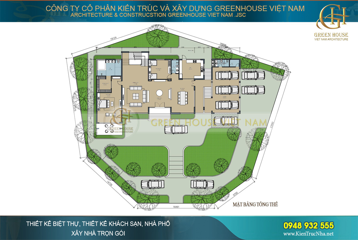 thiết kế biệt thự nghỉ dưỡng hiện đại 2 tầng đẳng cấp tại Bắc Giang
