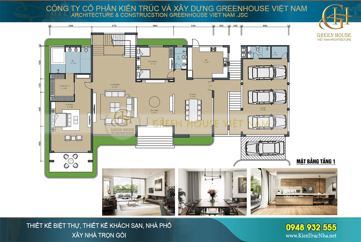 thiết kế biệt thự nghỉ dưỡng hiện đại 2 tầng đẳng cấp tại Bắc Giang