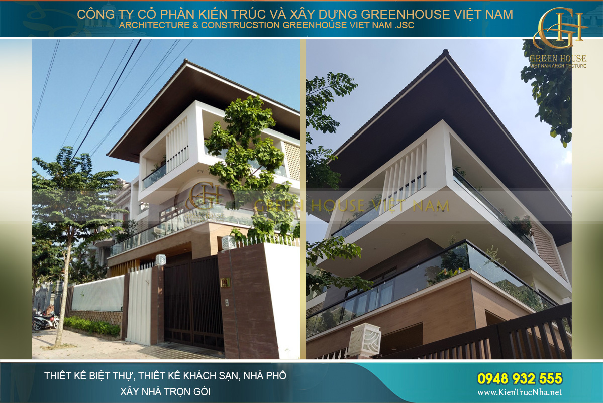 Mẫu thiết kế biệt thự đẹp phong cách hiện đại