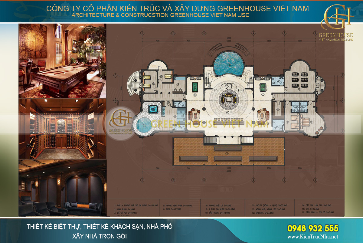 thiết kế dinh thự cổ điển tại Phan Thiết