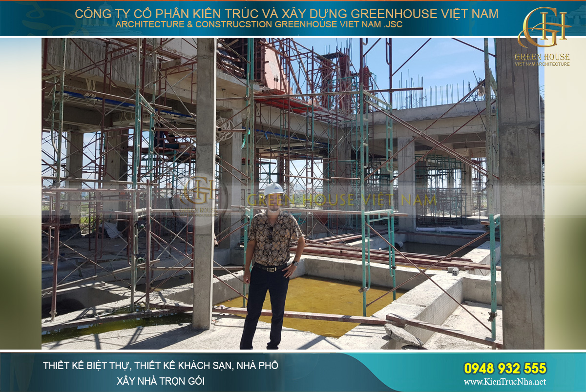 thi công trọn gói dinh thự cổ điển 3 tầng