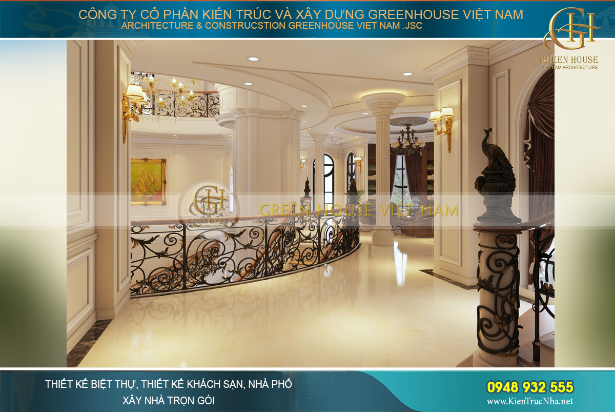 thiết kế dinh thự cổ điển tại Phan Thiết