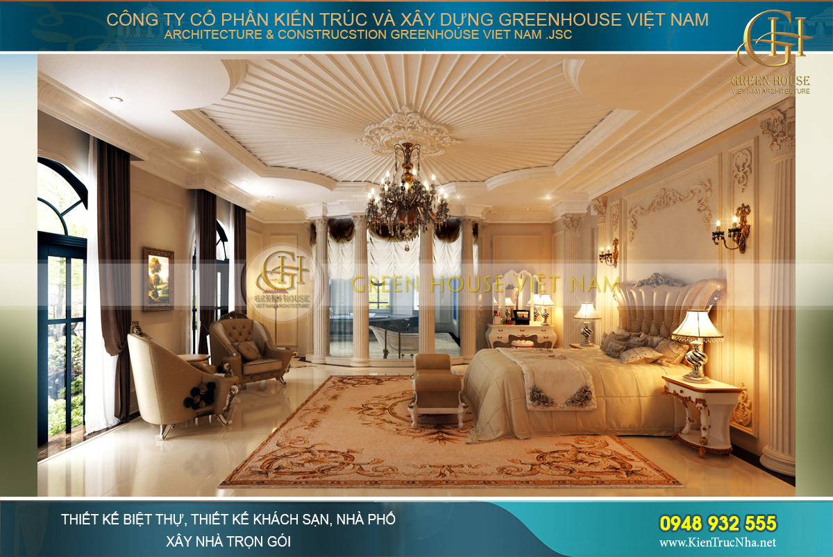 thiết kế dinh thự cổ điển tại Phan Thiết