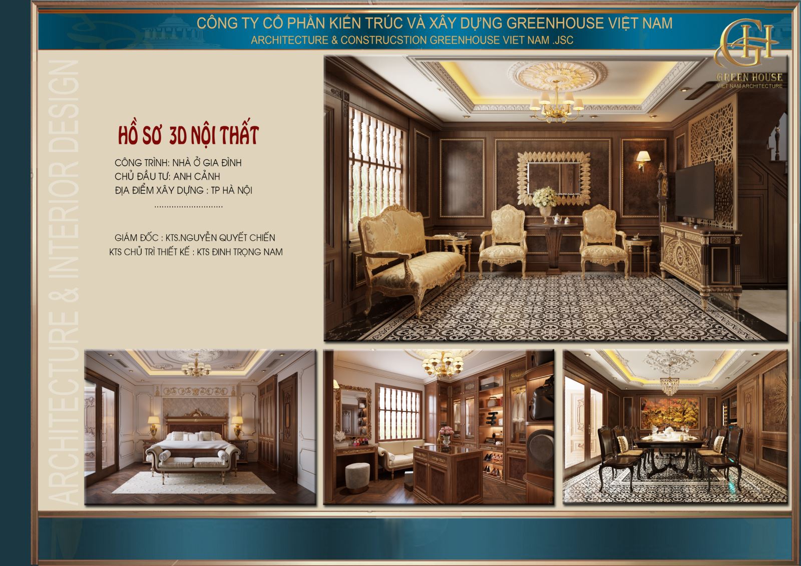 Thiết kế nội thất biệt thự 7 tầng xa hoa, lộng lẫy